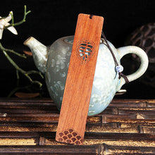 Load image into Gallery viewer, Creative Retro Sandalwood Bookmark Chinese Style Engraving Book Clips Gifts Moon Tree Mountain Wooden Page Holder School Office Supplies