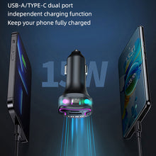 Load image into Gallery viewer, CS6 Car Charger Quick Charge Cigarette Lighter Adapter Bluetooth 5.3 USB Type C Fast Charger PD QC3.0 For Iphone Samsung Xiaomi