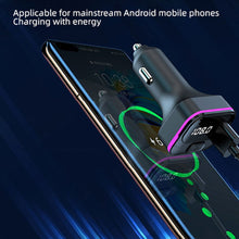 Load image into Gallery viewer, Car Bluetooth 5.0 FM Transmitter Wireless Audio Receiver Car MP3 Player 66W PD Fast Charger Ambient Light Muti-point Charger