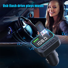 Load image into Gallery viewer, Car Charger Super Fast Charging Car MP3 Bluetooth Player Handsfree Kit Charging QC3.0 Car Transmitter Car FM