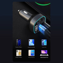 Load image into Gallery viewer, C35 Car MP3 Bluetooth Player with Hands-Free Calling, FM Transmitter, 1-to-3 Cable, Fast Car Charger - All-in-One