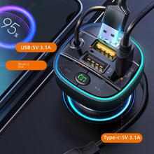 Load image into Gallery viewer, C35 Car MP3 Bluetooth Player with Hands-Free Calling, FM Transmitter, 1-to-3 Cable, Fast Car Charger - All-in-One