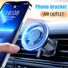 Load image into Gallery viewer, Luxury Metal Magnetic Car Phone Holder For iPhone 12 13 14 Pro Max Magsafe Case 360 Rotation Phone Mount Support For Samsung Mi