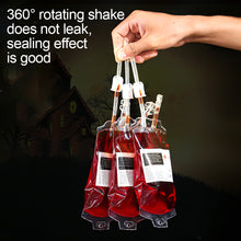 Load image into Gallery viewer, 350ml Halloween Cosplay Party Drink Container Drinking Bag Fruit Juice Blood Drinking Pack Beverage Bag Vampire Blood Pouch Prop