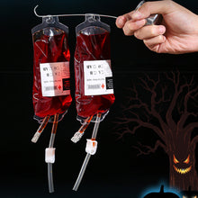 Load image into Gallery viewer, 350ml Halloween Cosplay Party Drink Container Drinking Bag Fruit Juice Blood Drinking Pack Beverage Bag Vampire Blood Pouch Prop