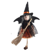 Load image into Gallery viewer, Halloween Hanging Witch Decoration Flying Witches Horror Witch Figurine Halloween Haunted House Hanging Props Party Decor