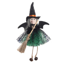 Load image into Gallery viewer, Halloween Hanging Witch Decoration Flying Witches Horror Witch Figurine Halloween Haunted House Hanging Props Party Decor