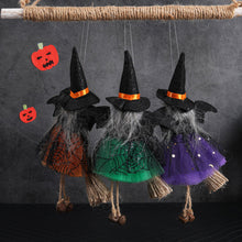 Load image into Gallery viewer, Halloween Hanging Witch Decoration Flying Witches Horror Witch Figurine Halloween Haunted House Hanging Props Party Decor