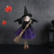 Load image into Gallery viewer, Halloween Hanging Witch Decoration Flying Witches Horror Witch Figurine Halloween Haunted House Hanging Props Party Decor