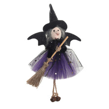 Load image into Gallery viewer, Halloween Hanging Witch Decoration Flying Witches Horror Witch Figurine Halloween Haunted House Hanging Props Party Decor