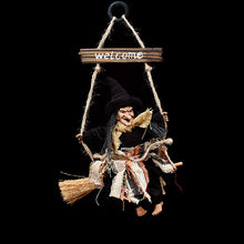 Load image into Gallery viewer, Halloween Hanging Witch Decoration Flying Witches Horror Witch Figurine Halloween Haunted House Hanging Props Party Decor
