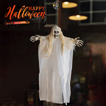 Load image into Gallery viewer, 1Pc Creepy Skeleton Face Hanging Ghost Halloween Decoration Horror Haunted House Halloween Props Supplies
