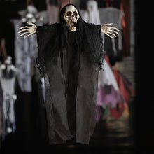 Load image into Gallery viewer, 1Pc Creepy Skeleton Face Hanging Ghost Halloween Decoration Horror Haunted House Halloween Props Supplies
