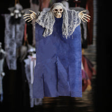 Load image into Gallery viewer, 1Pc Creepy Skeleton Face Hanging Ghost Halloween Decoration Horror Haunted House Halloween Props Supplies