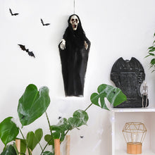 Load image into Gallery viewer, 1Pc Creepy Skeleton Face Hanging Ghost Halloween Decoration Horror Haunted House Halloween Props Supplies