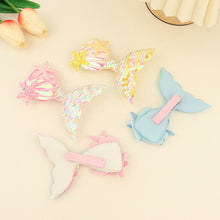 Load image into Gallery viewer, Fashion Sequin Fish Tail Hair Clip Hairpin for Girls with Sparkling Shells and Bangs Ocean Starfish Children's Creative Hair Clip