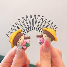 Load image into Gallery viewer, Children's Broken Hair Sorting Hair Comb Creative Strawberry Cartoon Bow Hair Clip Girls Hair Accessories
