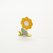 Load image into Gallery viewer, Cute 3D Flower Hairpin Creative Knitting Spring Smiling Face Hairpin Children Fashion Hair Accessories