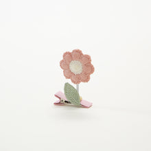 Load image into Gallery viewer, Cute 3D Flower Hairpin Creative Knitting Spring Smiling Face Hairpin Children Fashion Hair Accessories