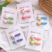 Load image into Gallery viewer, 2pcs Sweet Cute Rabbit Hair Clip Girls Star Duck Billed Hairpin Star Hair Hairpin Children Fashion Hair Accessories