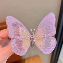 Load image into Gallery viewer, Cute 3D Stereo Lifelike Butterfly Children's Princess Embroidery Hairpin Summer Children Fashion Hair Accessories