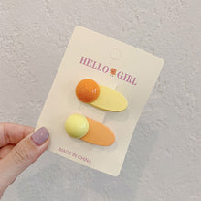Load image into Gallery viewer, Colorful Dopamine Hair Ornament Hairpin Women's Oval Macaron Duckbill Clip Cute Hair Clip Candy Hair Clip Children's Hair Clip