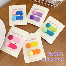 Load image into Gallery viewer, Colorful Dopamine Hair Ornament Hairpin Women's Oval Macaron Duckbill Clip Cute Hair Clip Candy Hair Clip Children's Hair Clip