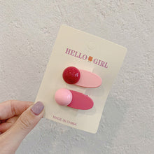 Load image into Gallery viewer, Colorful Dopamine Hair Ornament Hairpin Women's Oval Macaron Duckbill Clip Cute Hair Clip Candy Hair Clip Children's Hair Clip