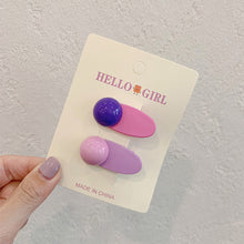 Load image into Gallery viewer, Colorful Dopamine Hair Ornament Hairpin Women's Oval Macaron Duckbill Clip Cute Hair Clip Candy Hair Clip Children's Hair Clip