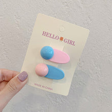 Load image into Gallery viewer, Colorful Dopamine Hair Ornament Hairpin Women's Oval Macaron Duckbill Clip Cute Hair Clip Candy Hair Clip Children's Hair Clip