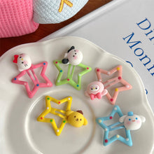 Load image into Gallery viewer, Cute Cartoon Pentagram Hairpin Dot Star BB Hair Clips Sweet Children's Student Hair Accessories Mini Child Headwear