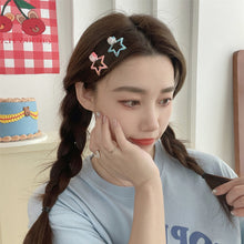 Load image into Gallery viewer, Cute Cartoon Pentagram Hairpin Dot Star BB Hair Clips Sweet Children's Student Hair Accessories Mini Child Headwear