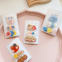 Load image into Gallery viewer, Cute Carrot Donut Cookies Cartoon Hair Clip Creative Rabbit Acetic Acid Hair Bangs Children Hair Clips Hair Accessories Headwear