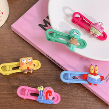 Load image into Gallery viewer, Ocean Cartoon Mini Hairpin Cute Bangs Hair Clips Girls Creative Sponge Starfish Octopus Children Hairpin Hair Accessories