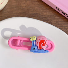 Load image into Gallery viewer, Ocean Cartoon Mini Hairpin Cute Bangs Hair Clips Girls Creative Sponge Starfish Octopus Children Hairpin Hair Accessories