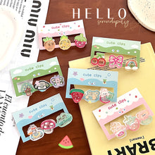 Load image into Gallery viewer, 3pcs Strawberry Bear Carrot Cute Hairpin Creative Girls Elegant Mini Fringe Hair Clips Children Women Bangs Hair Clips