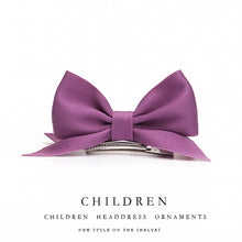 Load image into Gallery viewer, Solid Color Children's Bow Hairpin Cute 3D Candy Color Headwear Simple Fashion Baby Hair Clip Children Hair Accessories