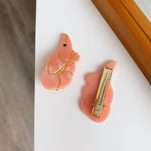 Load image into Gallery viewer, Creative Design of Acetic Acid Hair Clip Animal Conch Crayfish Side Bangs Clip Children's Cute Hair Clip Hair Accessories