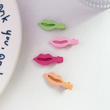 Load image into Gallery viewer, Mini Lip Hair Clip Cute Hair Clip Children's Bangs Hair Clip Multi Color Lip Lipstick Hair Clip Creative Women Headwear Accessories