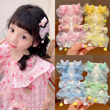 Load image into Gallery viewer, 8pcs/set Children Bowknot Flower Hair Clips Fabric Lace Mesh Bangs Hairpin Hair Clips Cute Hair Accessories