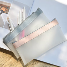 Load image into Gallery viewer, 1Pc Simple Transparent Pencil Case Organizer Pencil Case Pen Bag for Girls Students Cute School Supplies Stationery