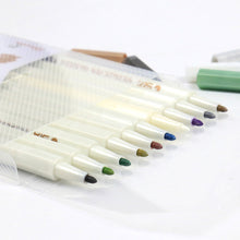Load image into Gallery viewer, 1Pcs Metal Color Metallic Brush Marker Pen for Drawing Lettering Calligraphy Paint Home DIY Card Diary Art School