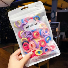Load image into Gallery viewer, 50pcs/set Children Hair Rope Soft Cute Multicolored Highly Elastic Rubber Band Hair Band Hair Accessories