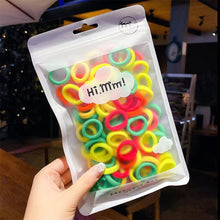 Load image into Gallery viewer, 50pcs/set Children Hair Rope Soft Cute Multicolored Highly Elastic Rubber Band Hair Band Hair Accessories
