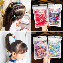 Load image into Gallery viewer, 50pcs/set Children Hair Rope Soft Cute Multicolored Highly Elastic Rubber Band Hair Band Hair Accessories