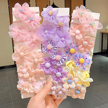 Load image into Gallery viewer, 10pcs/set Children Cute Flower Hair Rope Set Multicolored Highly Elastic Durable Rubber Band Headband Hair Accessories