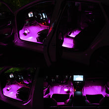 Load image into Gallery viewer, 12V LED Car Interior Atmosphere Backlight Ambient Mood Foot Light With Cigarette USB 24LED Lighter Decorative Lamp Auto Accessories