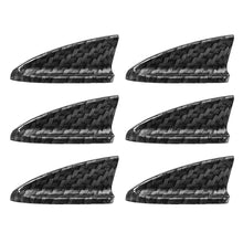 Load image into Gallery viewer, 6Pcs UV-protected Carbon Fibre Car Roof Shark Fins Spoiler Wing Kit Vortex Generator Bumper Lip Splitters Auto Modified Exterior Parts
