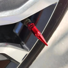 Load image into Gallery viewer, Universal 45/65mm Aluminum Alloy Spike Shape Dustproof Tire Wheel Stem Valve Caps for Motorcycle Car Auto Bike Car Styling Tunning