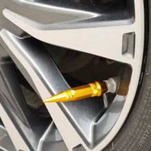 Load image into Gallery viewer, Universal 45/65mm Aluminum Alloy Spike Shape Dustproof Tire Wheel Stem Valve Caps for Motorcycle Car Auto Bike Car Styling Tunning
